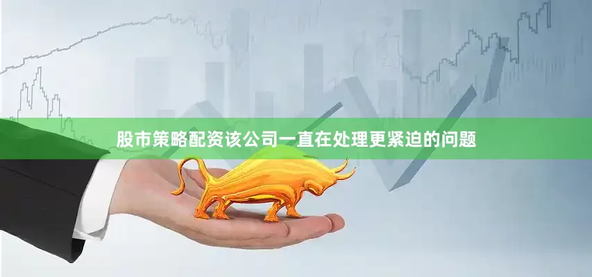 股市策略配资该公司一直在处理更紧迫的问题